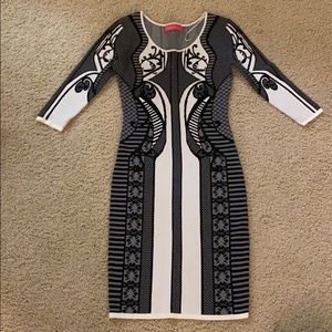 Pookie and Sebastian knee length body con dress